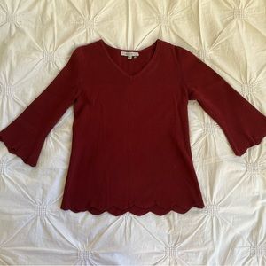 Vintage Cleo Red Sweater Top